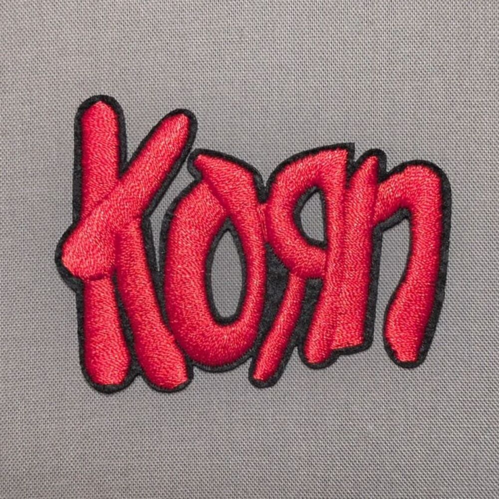 Korn Rock Band Iron On Patch | Metal Music Embroidered Patch